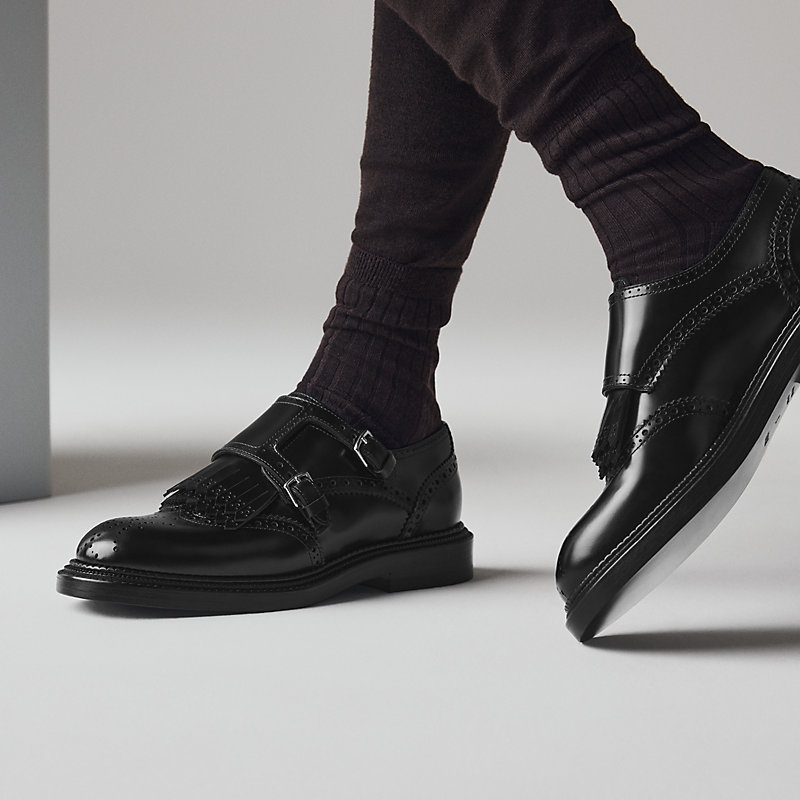 Lord derby shoe - Black | Hermès Mainland China
